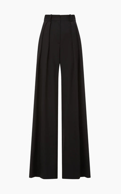 The Holland Trouser in Twill Suiting - Black