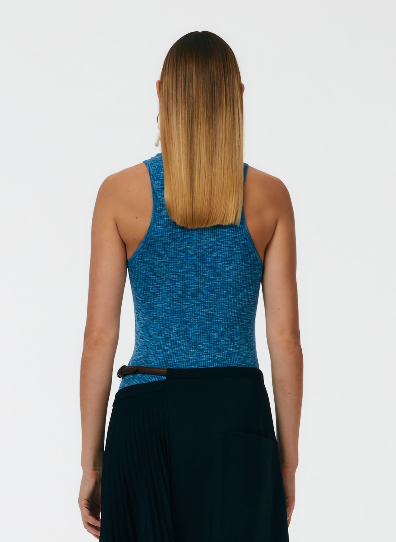 Printed Combed Cotton Ribbed Sweater Tank - More Colors Available