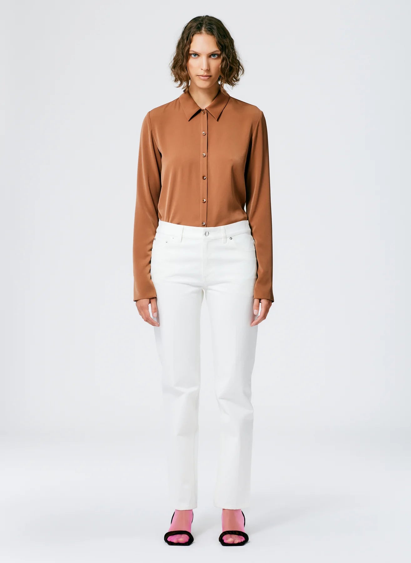 Elfie Jean - White Denim