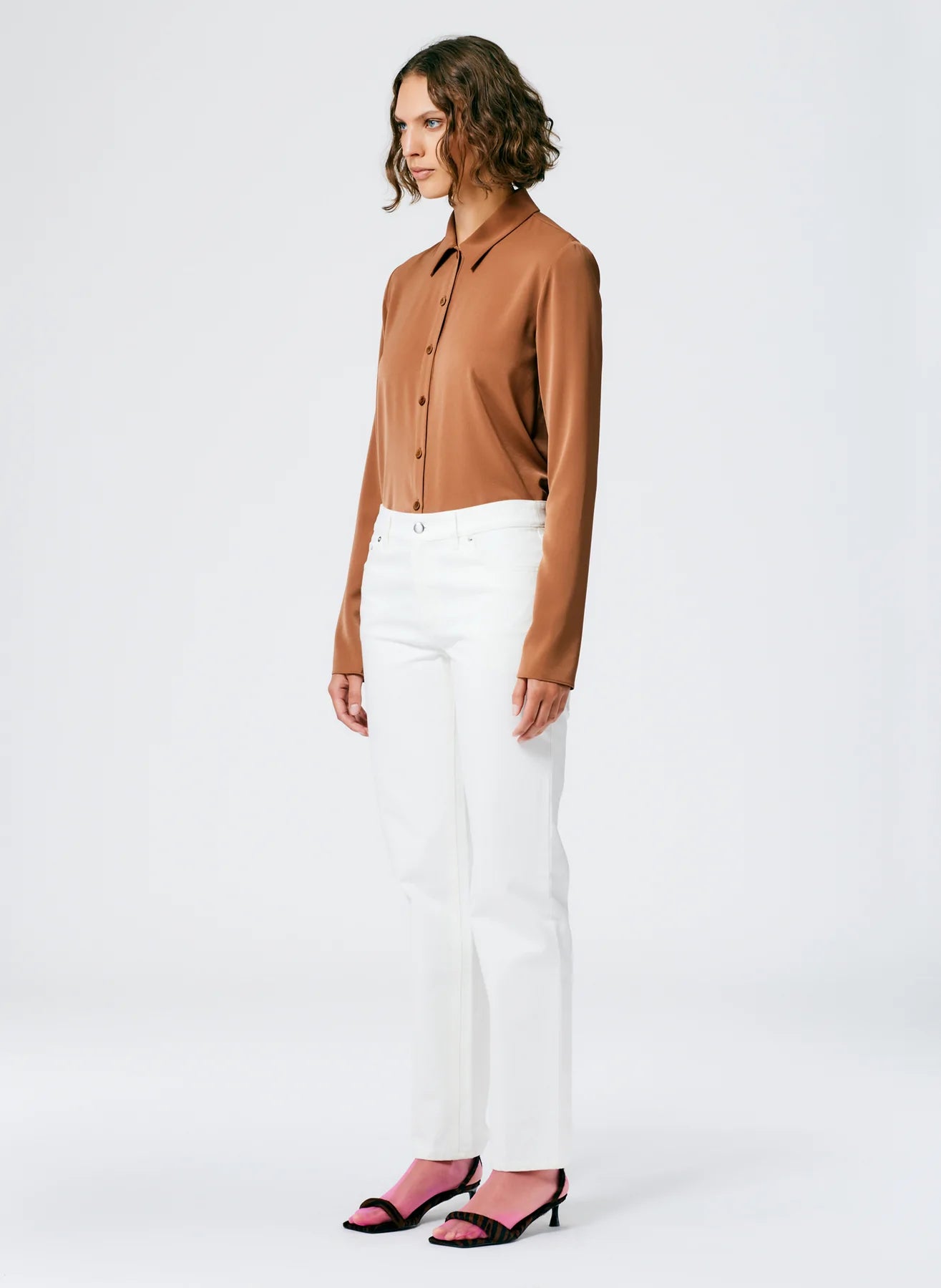 Elfie Jean - White Denim