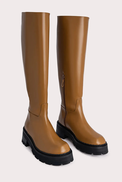 RUSSEL SEMI PATENT BOOT - Peanut Butter