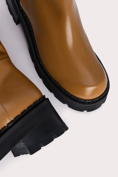RUSSEL SEMI PATENT BOOT - Peanut Butter