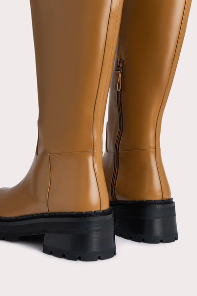 RUSSEL SEMI PATENT BOOT - Peanut Butter