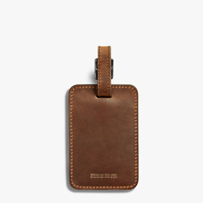 Luggage ID Tag - Medium Brown