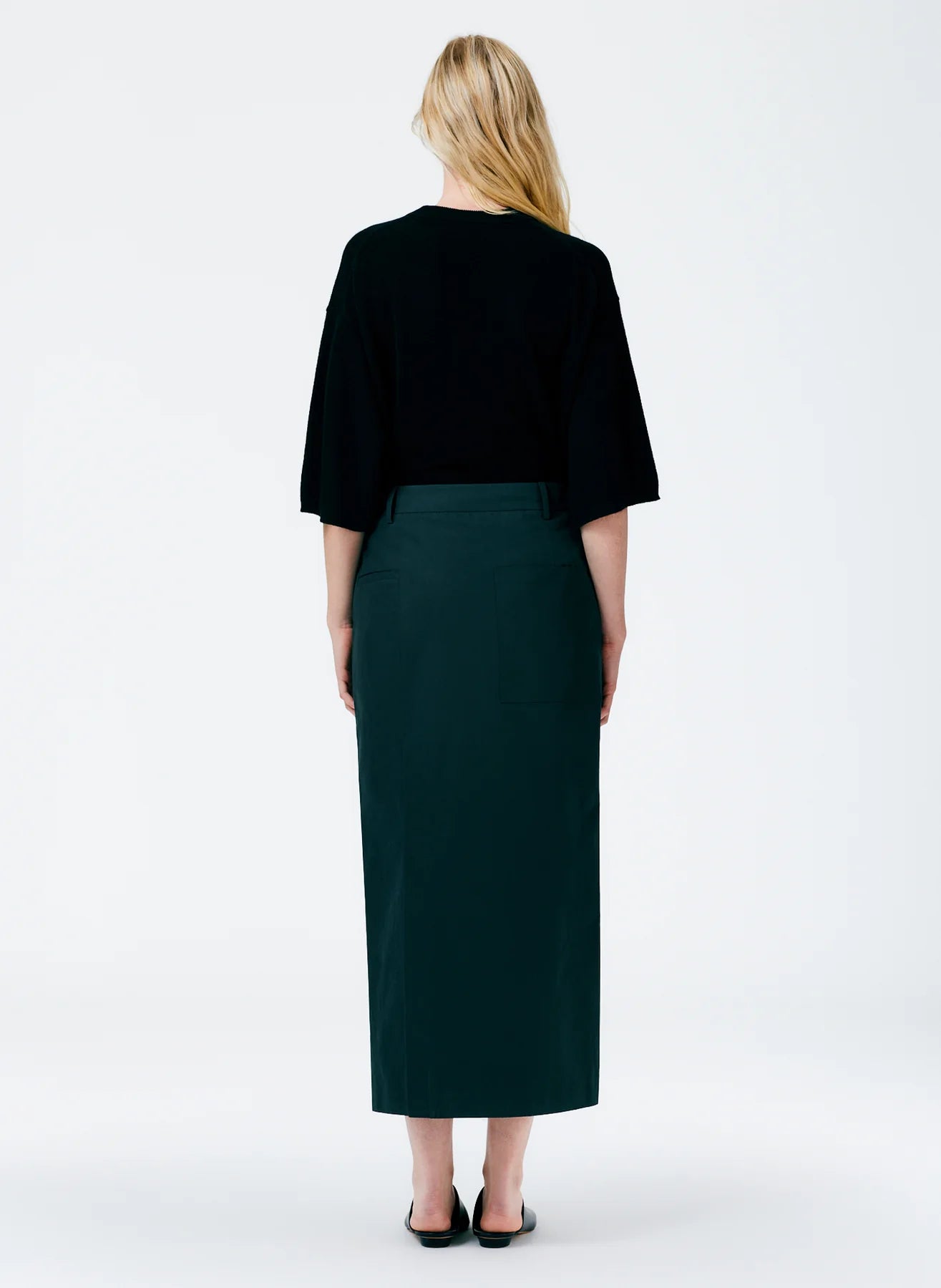 Arun Suiting Back Wrap Maxi Skirt - More Colors Available