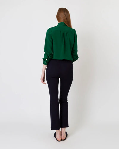 Tie-Neck Blouse - Forest Silk