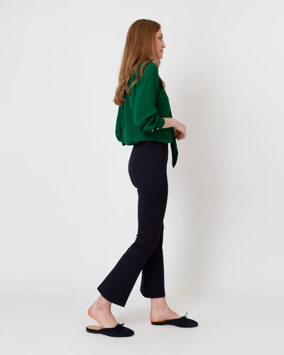 Tie-Neck Blouse - Forest Silk