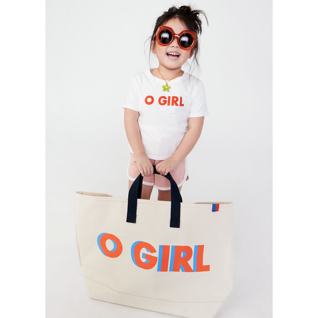 THE O GIRL TOTE - CANVAS