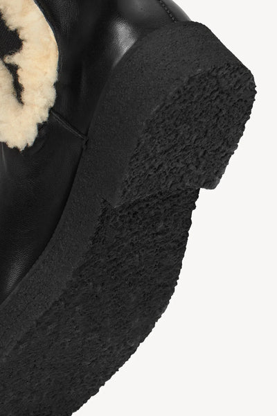 PALAMINO SHEARLING BOOT - Black/Cream
