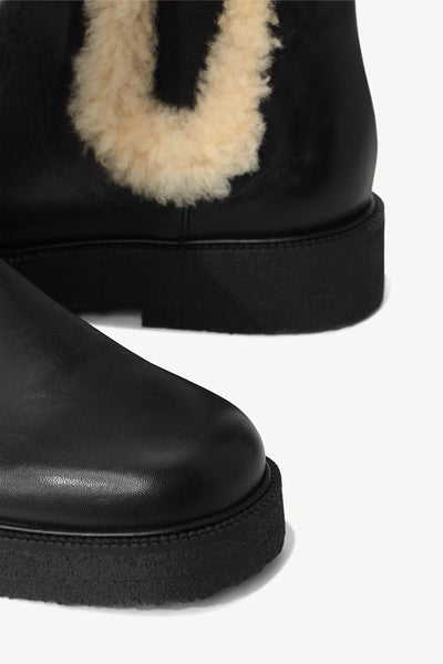 PALAMINO SHEARLING BOOT - Black/Cream