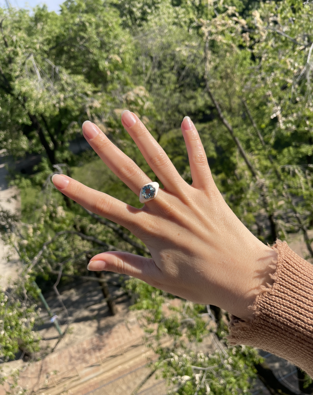 Da Funkadelic Ring - White/Topaz