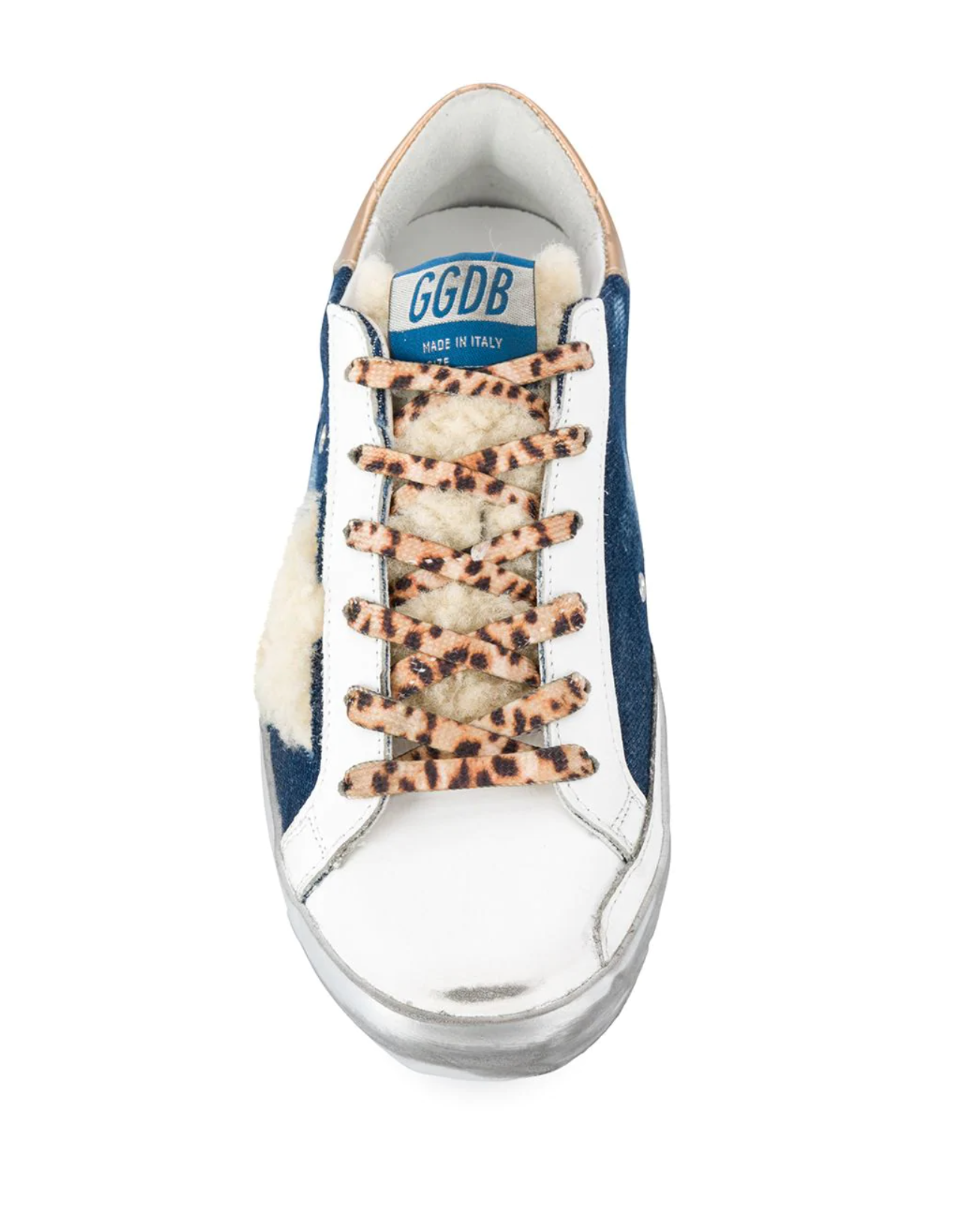 Superstar Sneaker - Blue/Gold/Shearling