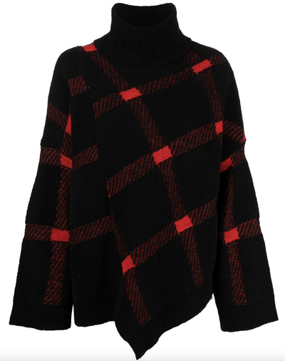 Large Check Jumper - Black/Red