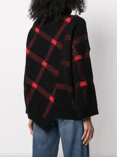 Large Check Jumper - Black/Red
