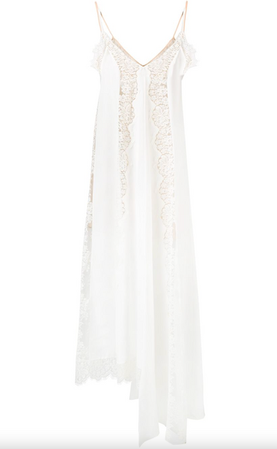 Asymmetrical Lace Dress - Ivory