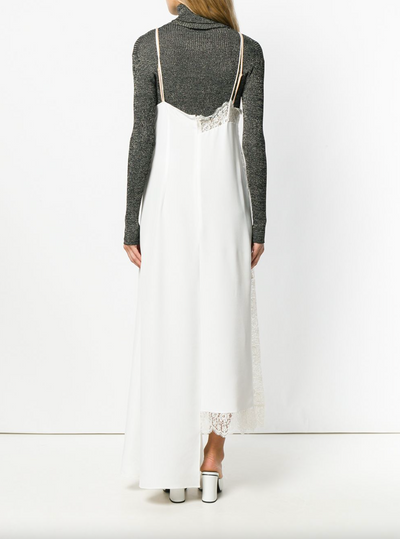 Asymmetrical Lace Dress - Ivory