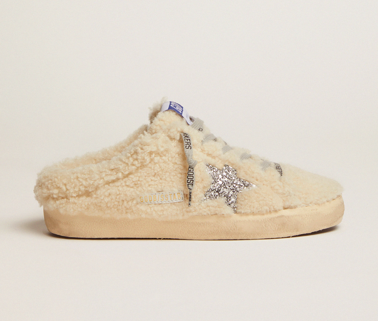 SABOT sneaker - White SHEARLING