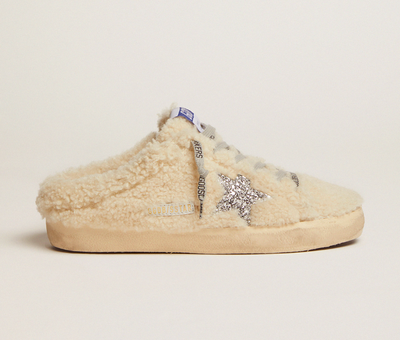 SABOT sneaker - White SHEARLING