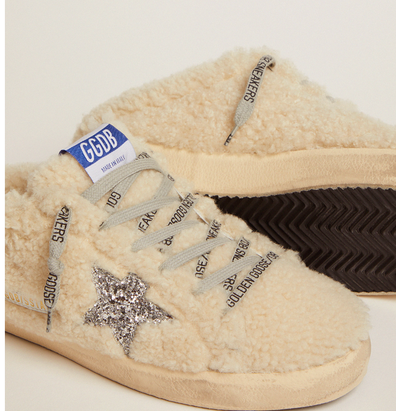 SABOT sneaker - White SHEARLING