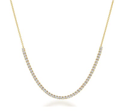 Diamond Frontal Tennis Necklace