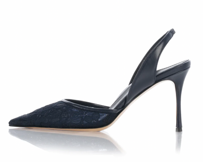 Eleanor Pump 85mm - Navy