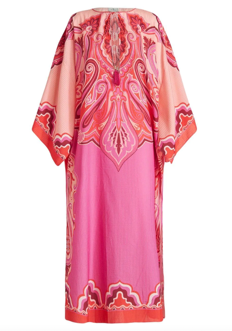 ALL-OVER GRAPIC PRINT DRESS - light fuscia