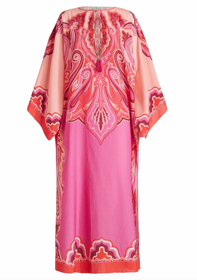ALL-OVER GRAPIC PRINT DRESS - light fuscia