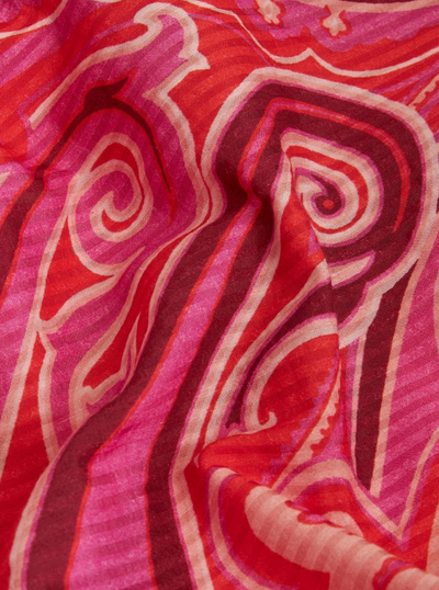 ALL-OVER GRAPIC PRINT DRESS - light fuscia