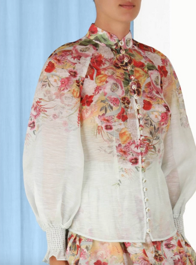 WONDERLAND BLOUSE - Elka Poppy Ombre