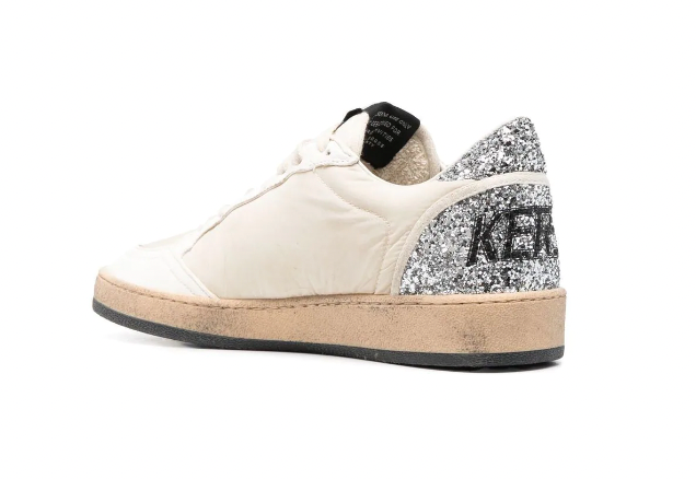 BALLSTAR LOW-TOP SNEAKERS - white/beige/silver