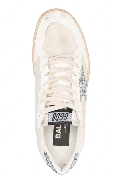 BALLSTAR LOW-TOP SNEAKERS - white/beige/silver