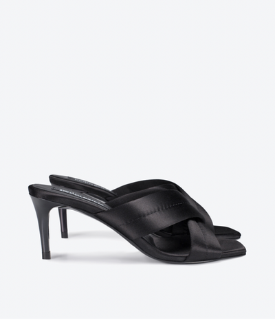 ILANIS SANDAL - obsidian satin