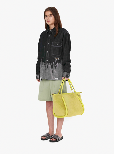 THE BUMPER-31 TERRY TOP HANDLE BAG - Lime