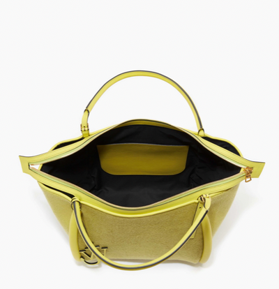 THE BUMPER-31 TERRY TOP HANDLE BAG - Lime