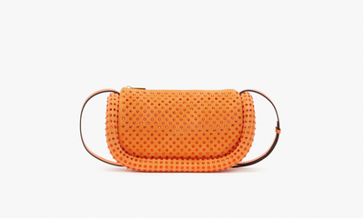 BUMPER-12 LEATHER CROSSBODY BAG WITH CRYSTAL - more colors available