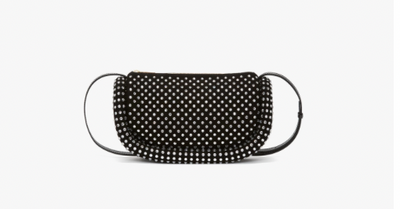 BUMPER-12 LEATHER CROSSBODY BAG WITH CRYSTAL - more colors available