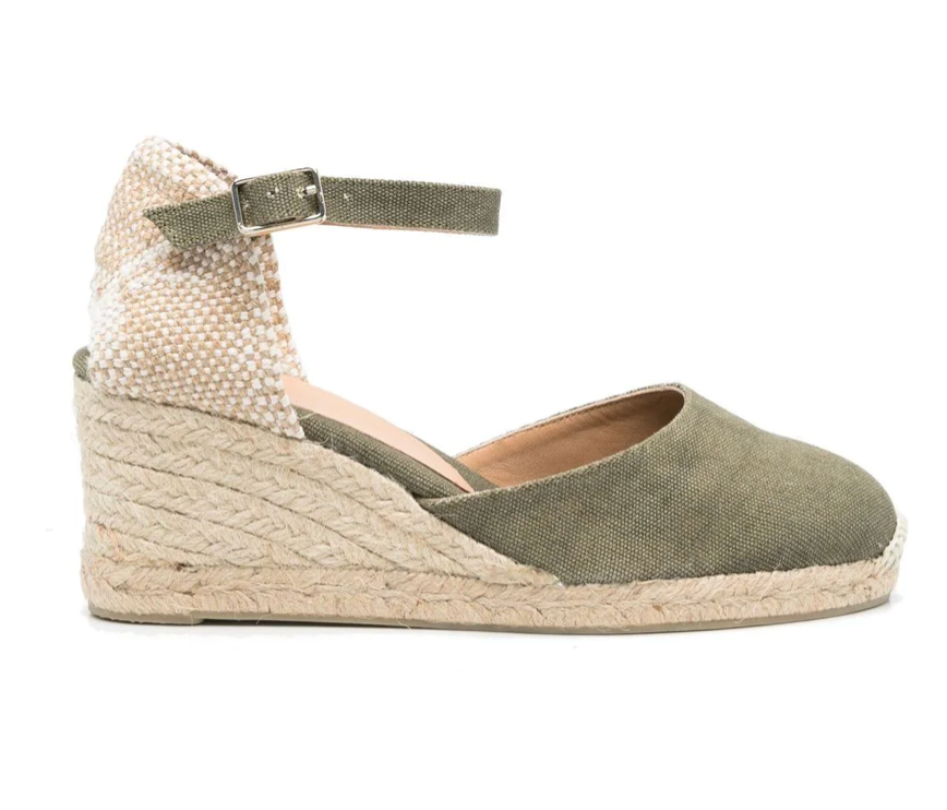 CAROL ANKLE STRAP ESPADRILLE - Forest Green