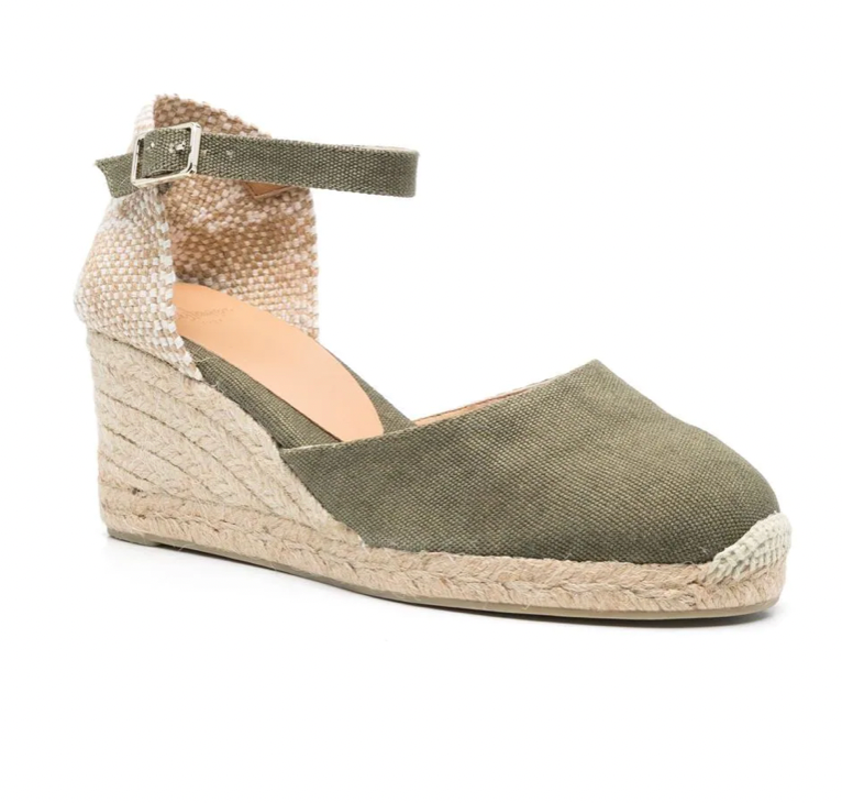 CAROL ANKLE STRAP ESPADRILLE - Forest Green