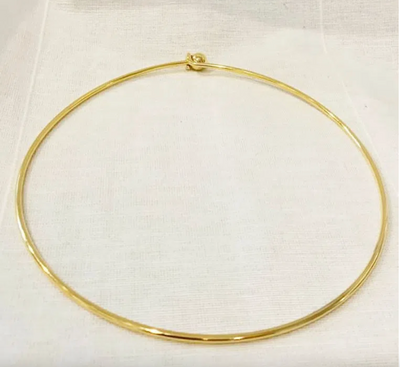 GOLDEN CHOKER NECKLACE - Gold