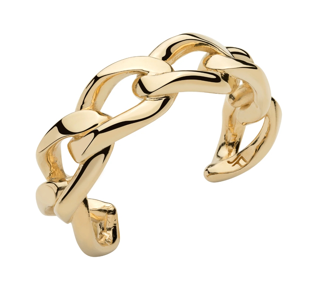 Small Dean Cuff - 10K Yellow Gold Plated Brass