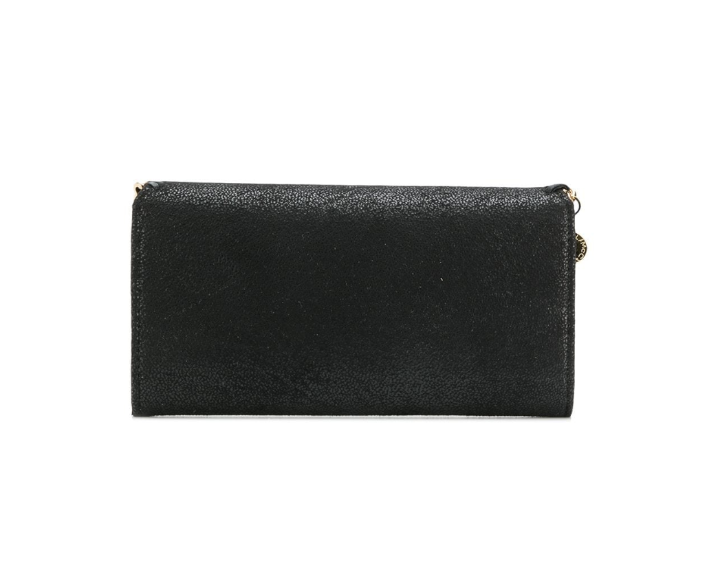 Falabella Continental Flap Wallet - Black