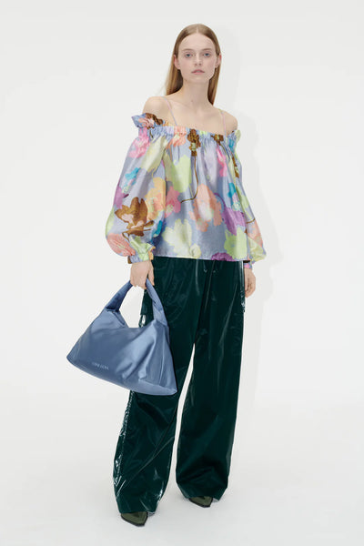 STEFANIE BLOUSE - Filigran Flower Blue