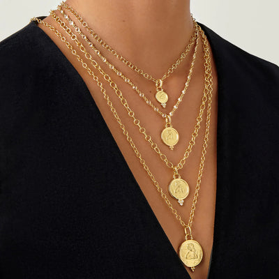 18K DIAMOND ANGEL PENDANT - 16mm