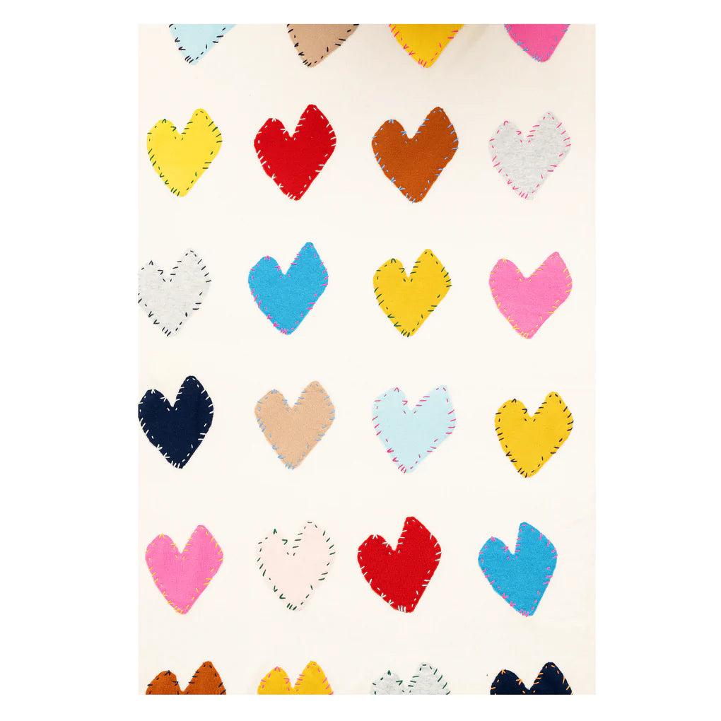 Zero Waste Patchwork Love Blanket - Pearl