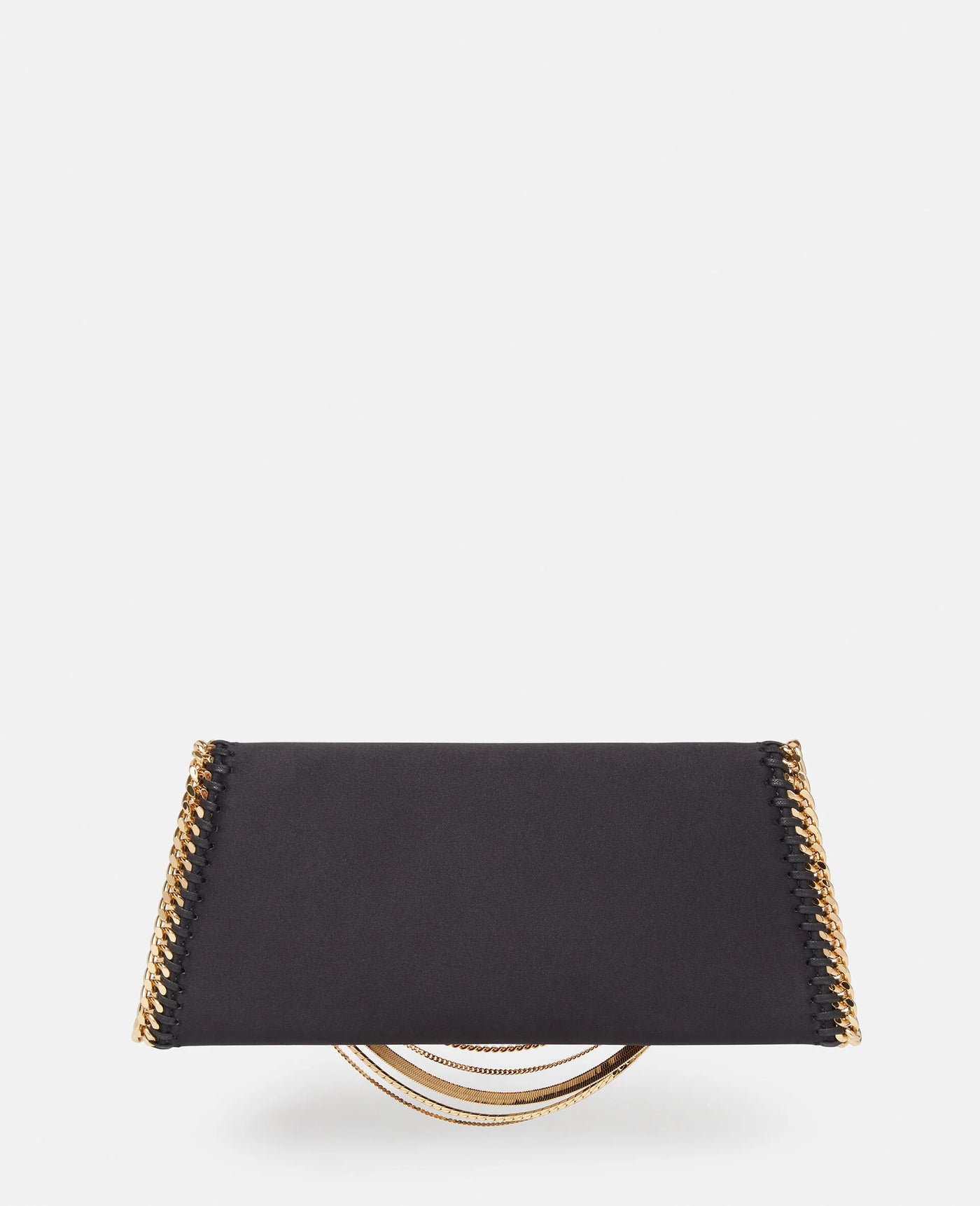 Falabella Multi-Chain Satin Clutch - Black
