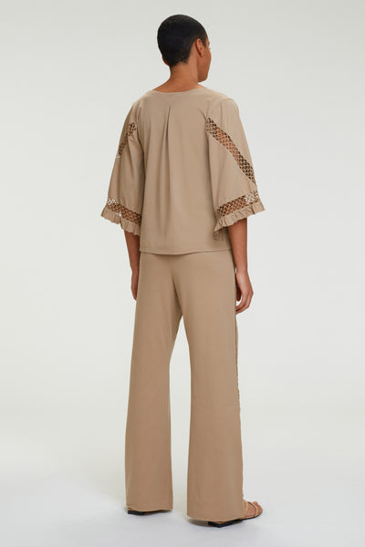 Casual Statement Pant - Dark Greige