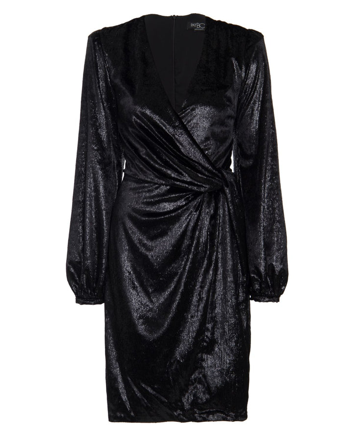 Liquid Velvet Dress - Black