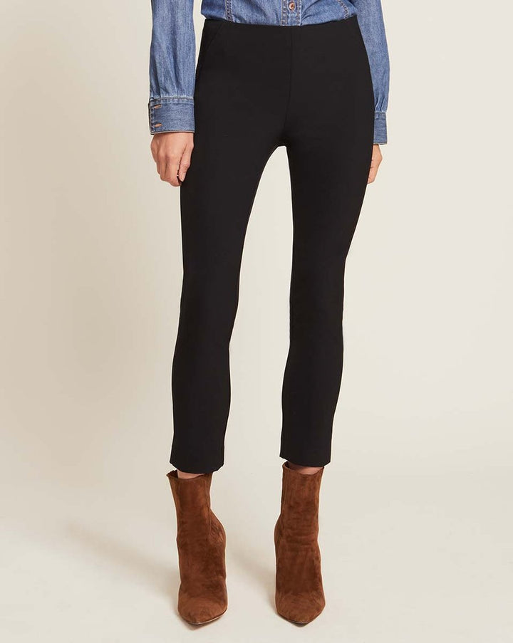 Zip Back Scuba Pant - Black