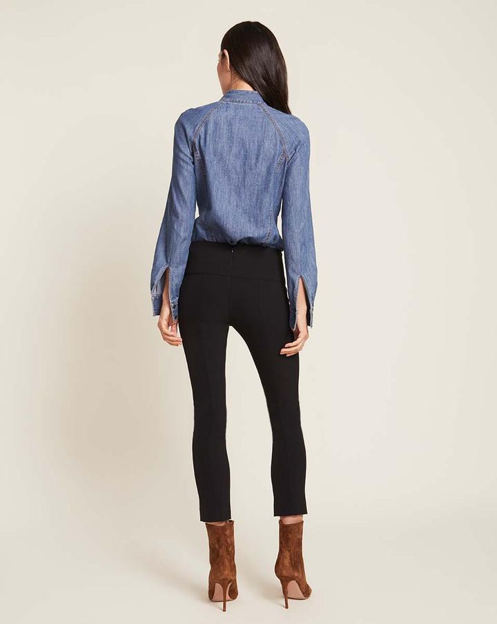 Zip Back Scuba Pant - Black