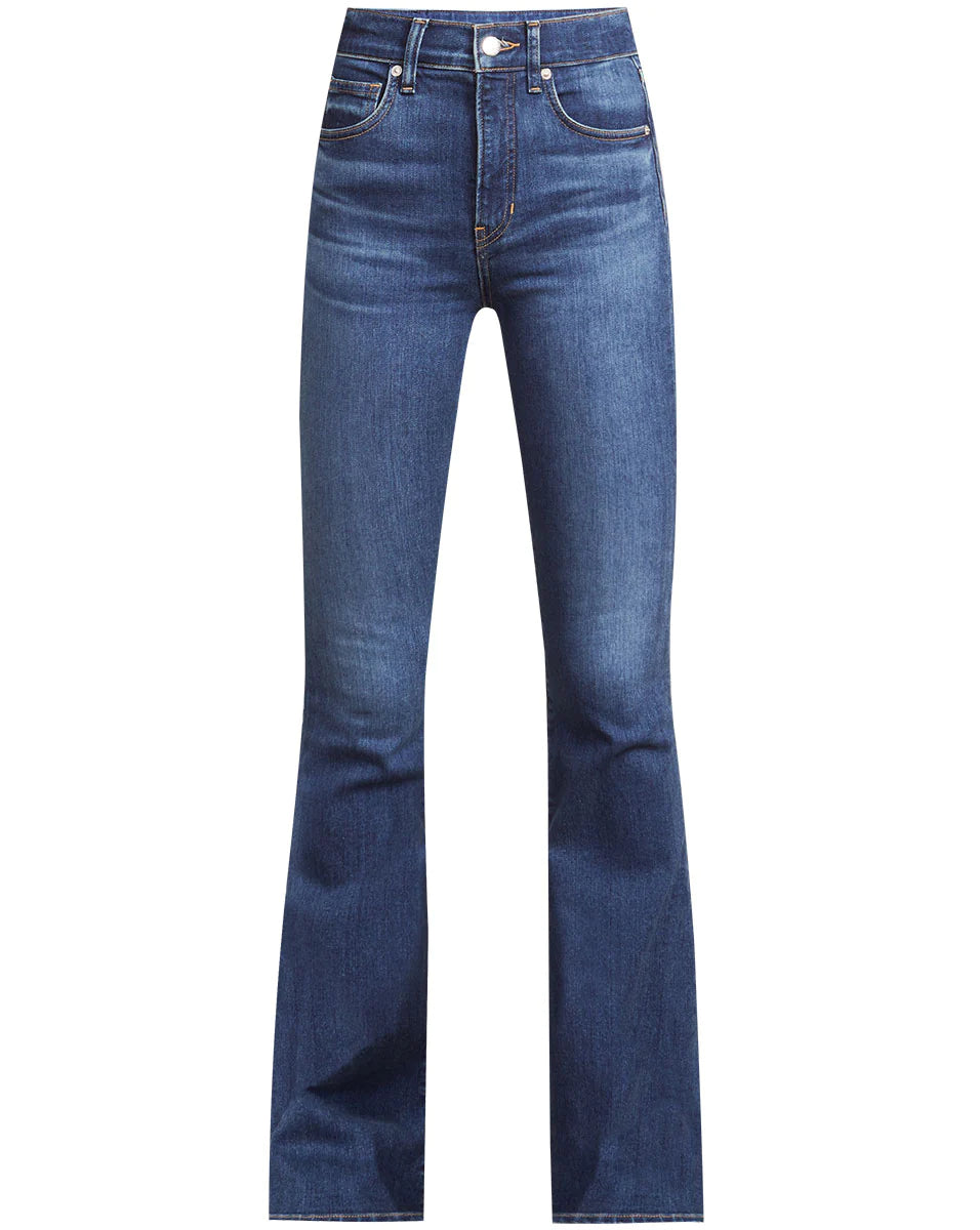 BEVERLY SKINNY-FLARE JEAN - Bright Blue